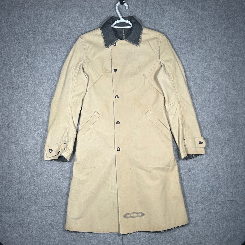 Vintage Diesel Reversible Leather Trench Coat